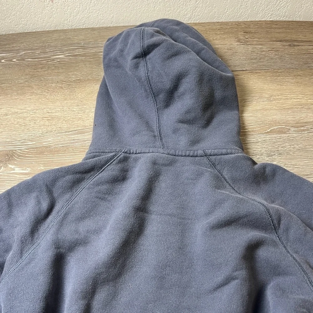 Nike Sportswear Hoodie Womens S Grey Full Zip Flocked Logo 503546-400 Athleisure